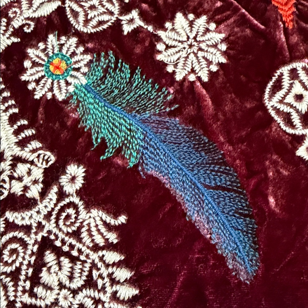 Johnny Was Workshop Patchwork Flannel Button Up S… - image 8